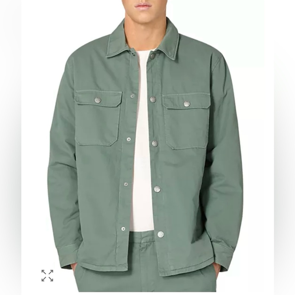 A.P.C. Men's Sage Green Shirt Jacket (LIKE NEW) only worn 2 times.
